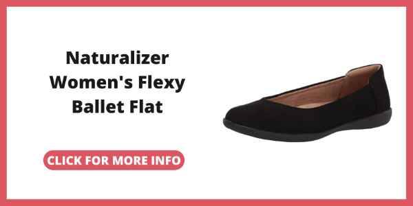 The 10 Best Shoes for Being on Your Feet All Day - Naturalizer Womens Flexy Ballet Flat