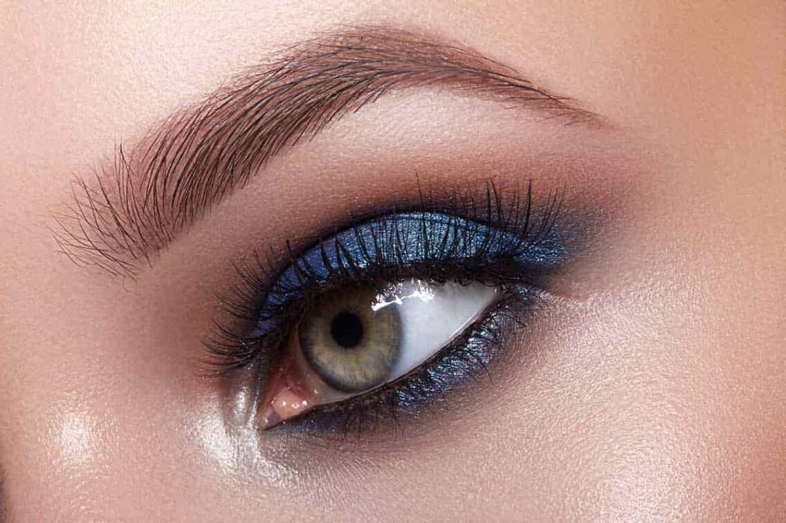 Where To Apply Blue Eyeshadow and Make It Look Natural