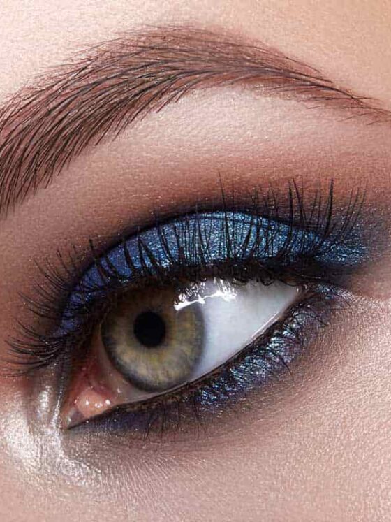 Where To Apply Blue Eyeshadow and Make It Look Natural