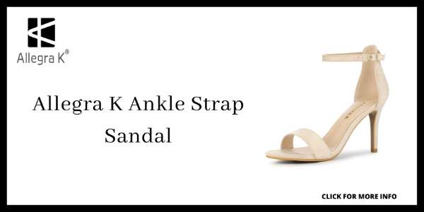 Easiest Heels To Walk In - Allegra K Ankle Strap Sandal