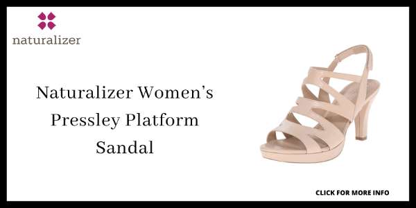 Easiest Heels To Walk In - Naturalizer Women’s Pressley Platform Sandal