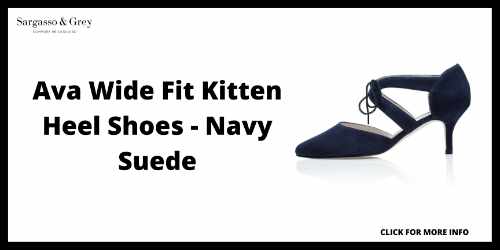 Heels for Wide Feet - Ava Wide Fit Kitten Heel Shoes