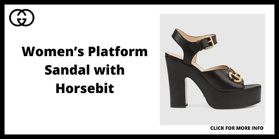 gucci heels - Women’s Platform Sandal with Horsebit
