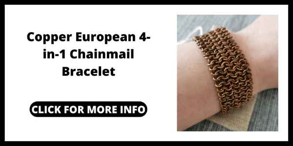 Best Chainmail Bracelets on Etsy - SzatulkaAmiJewelry Copper European 4-in-1 Chainmail Bracelet