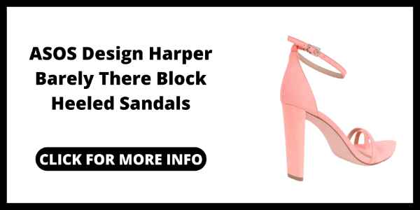 High Heels for Prom - ASOS Design Harper Barely There Block Heeled Sandals